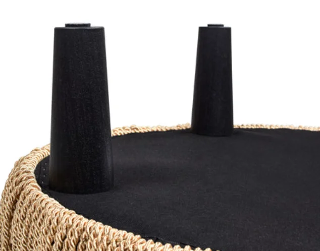 Yolanda 24" Round Upholstered Accent Ottoman, Jet Black
Yolanda 24" Round Upholstered Accent Ottoman, Jet Black