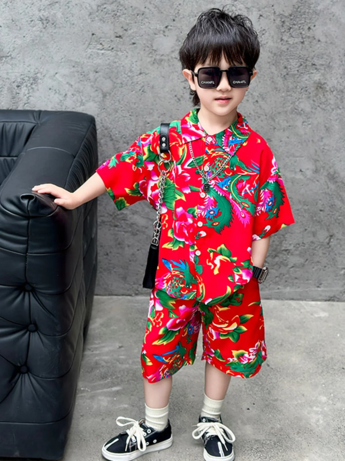 Boys' Summer Short Sleeve Shirt Set Floral Print Kindergarten Performance Clothes Children's Day Nursery Boy Baby Performance...
Boys' Summer Short Sleeve Shirt Set Floral Print Kindergarten Performance Clothes Children's Day Nursery Boy Baby Performance...