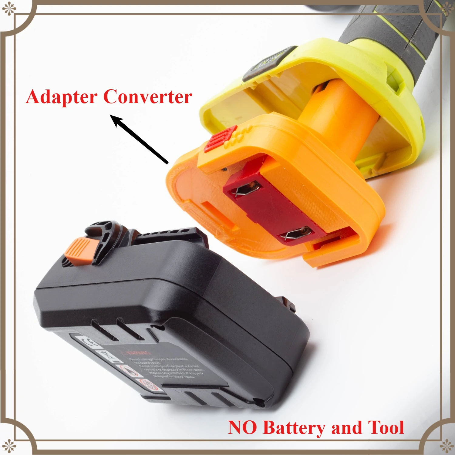 Yellow Converter for AEG RIDGID 18V Battery Adapter Convert to for Ryobi 18V ONE+ Power Drill Tools Accessory(NO Battery)
Yellow Converter for AEG RIDGID 18V Battery Adapter Convert to for Ryobi 18V ONE+ Power Drill Tools Accessory(NO Battery)