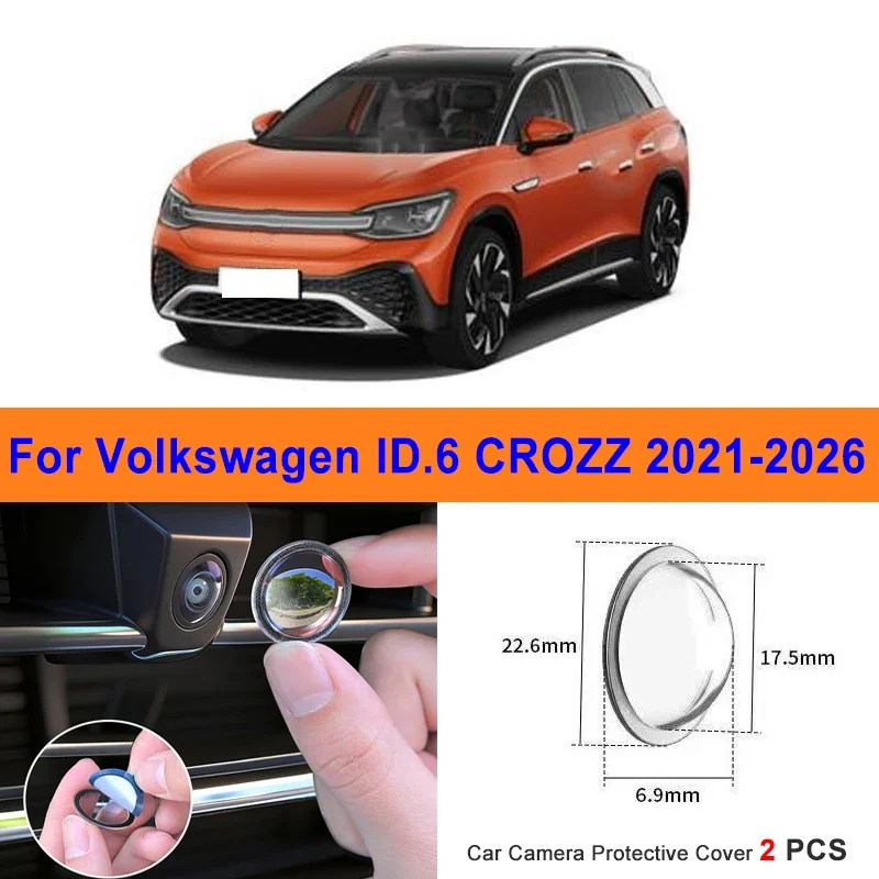 360 Reverse Image Car Camera Cover Anti-Scratch PC Lens Protector Stickers For Volkswagen ID.6 CROZZ 2021-2026 2Pcs
360 Reverse Image Car Camera Cover Anti-Scratch PC Lens Protector Stickers For Volkswagen ID.6 CROZZ 2021-2026 2Pcs