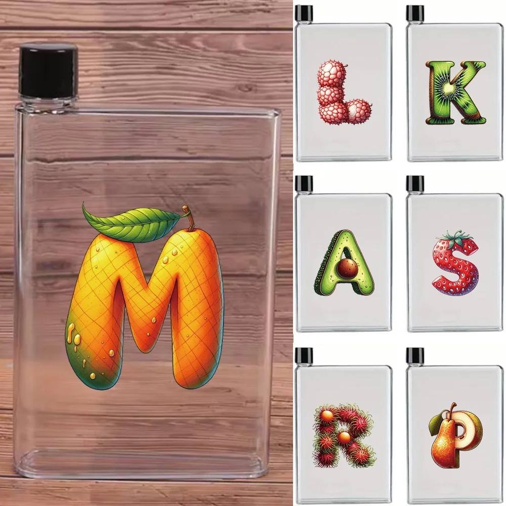 420ml Durable Transparent Water Bottle Reusable Plastics Drinking Jug Fruit Letter Initial Name 26 Letters Pattern
420ml Durable Transparent Water Bottle Reusable Plastics Drinking Jug Fruit Letter Initial Name 26 Letters Pattern