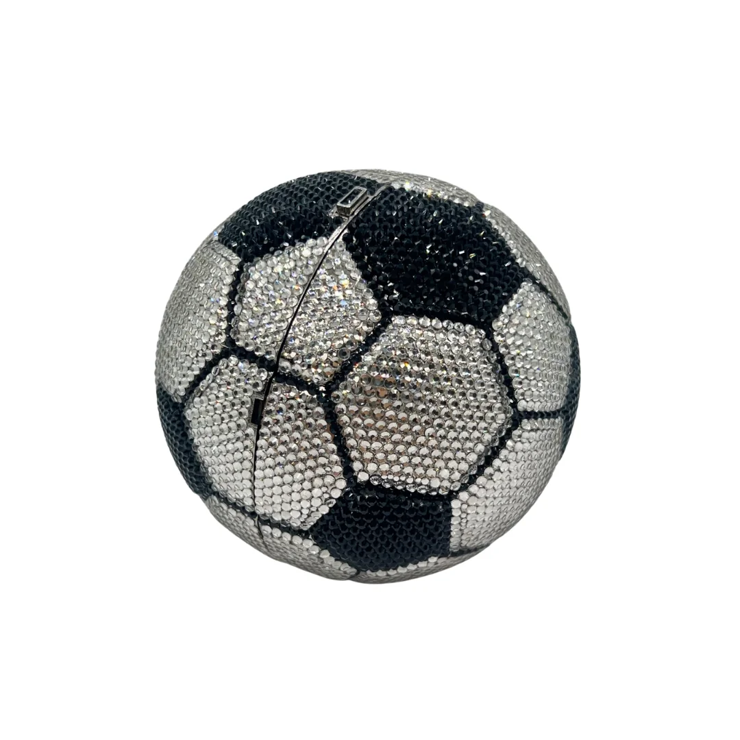 Soccer Ball Clutch, Hexagon-Pentagon Pattern Evening Bag for Women. OEM Custom Sports Theme Purse, Low MOQ Wholesale from Factor
Soccer Ball Clutch, Hexagon-Pentagon Pattern Evening Bag for Women. OEM Custom Sports Theme Purse, Low MOQ Wholesale from Factor