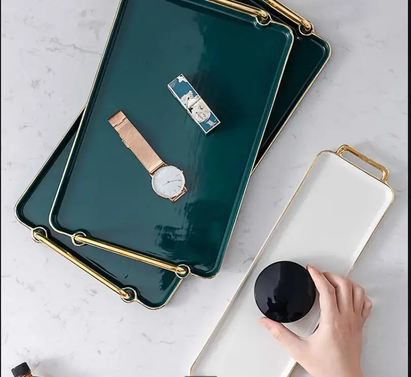 Rectangular Ceramics Storage Tray Jewelry Cosmetic Nordic Solid Color Household Bathroom Supplies Tools
Rectangular Ceramics Storage Tray Jewelry Cosmetic Nordic Solid Color Household Bathroom Supplies Tools