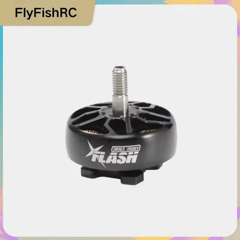 FlyFishRC Flash 2806.5 1350KV 1750KV Brushless Motor for FPV Long Range Drone, High Torque Black RC Quadcopter Spare Parts
FlyFishRC Flash 2806.5 1350KV 1750KV Brushless Motor for FPV Long Range Drone, High Torque Black RC Quadcopter Spare Parts