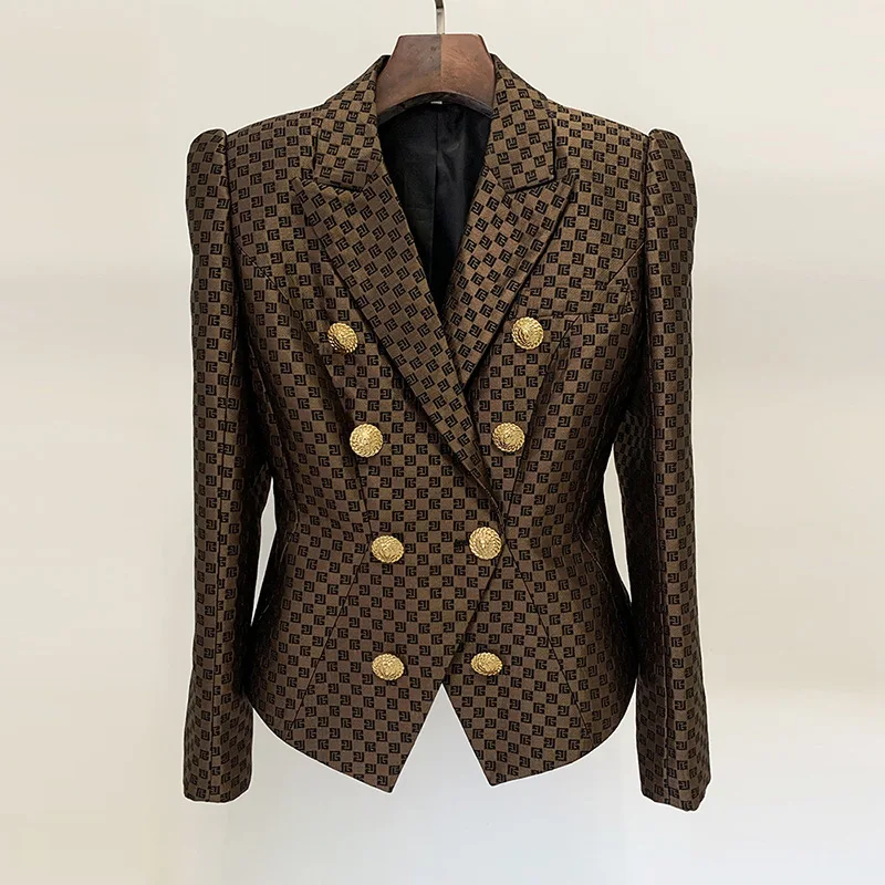 Early spring new European and American celebrity fashion lion double breasted slim fit jacquard suit jacket jacket
Early spring new European and American celebrity fashion lion double breasted slim fit jacquard suit jacket jacket