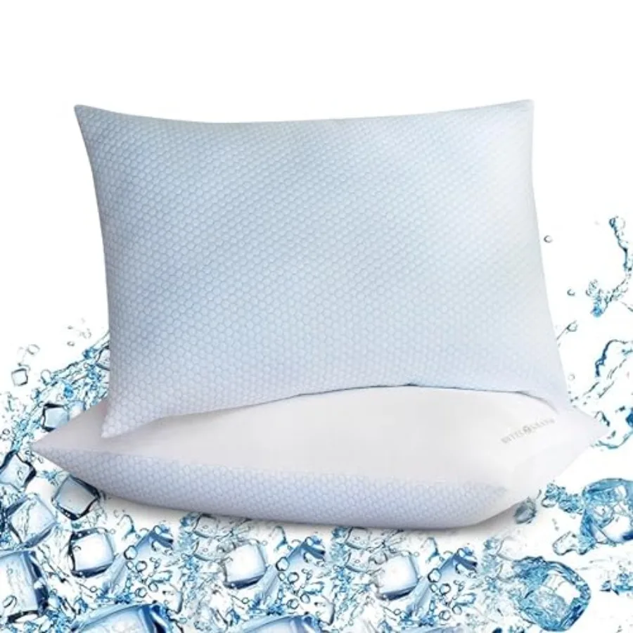 Cooling Pillows Queen Size Set of 2 Packs Reversible Down Alternative Bed Pillows with 100% Cotton All Seasons Pillows for Side
Cooling Pillows Queen Size Set of 2 Packs Reversible Down Alternative Bed Pillows with 100% Cotton All Seasons Pillows for Side