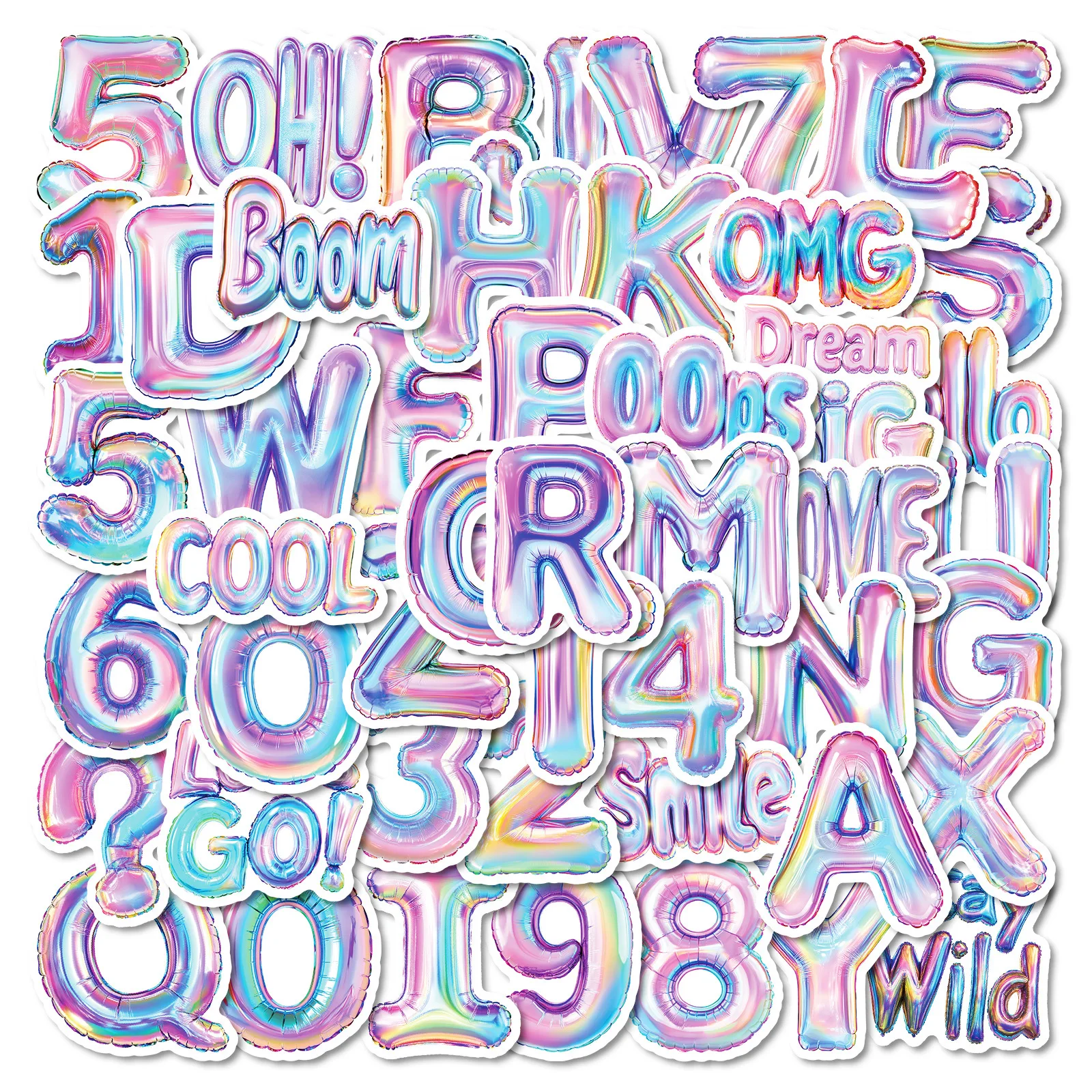 10/50PCS Funny English Alphanumeric Aluminium Balloon Graffiti Sticker Purple Small Fresh Cartoon Decal For Laptop Phone Guitar
10/50PCS Funny English Alphanumeric Aluminium Balloon Graffiti Sticker Purple Small Fresh Cartoon Decal For Laptop Phone Guitar