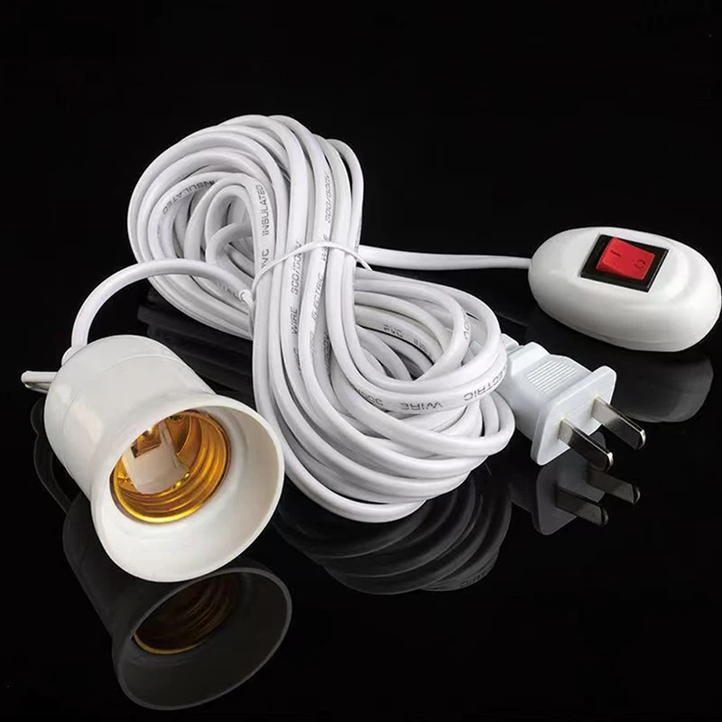 E27 Suspension Universal Screw Socket With Switch Lamp Plug Holder Adapter Converter With Switch Lamp 2.3m Wire Length
E27 Suspension Universal Screw Socket With Switch Lamp Plug Holder Adapter Converter With Switch Lamp 2.3m Wire Length