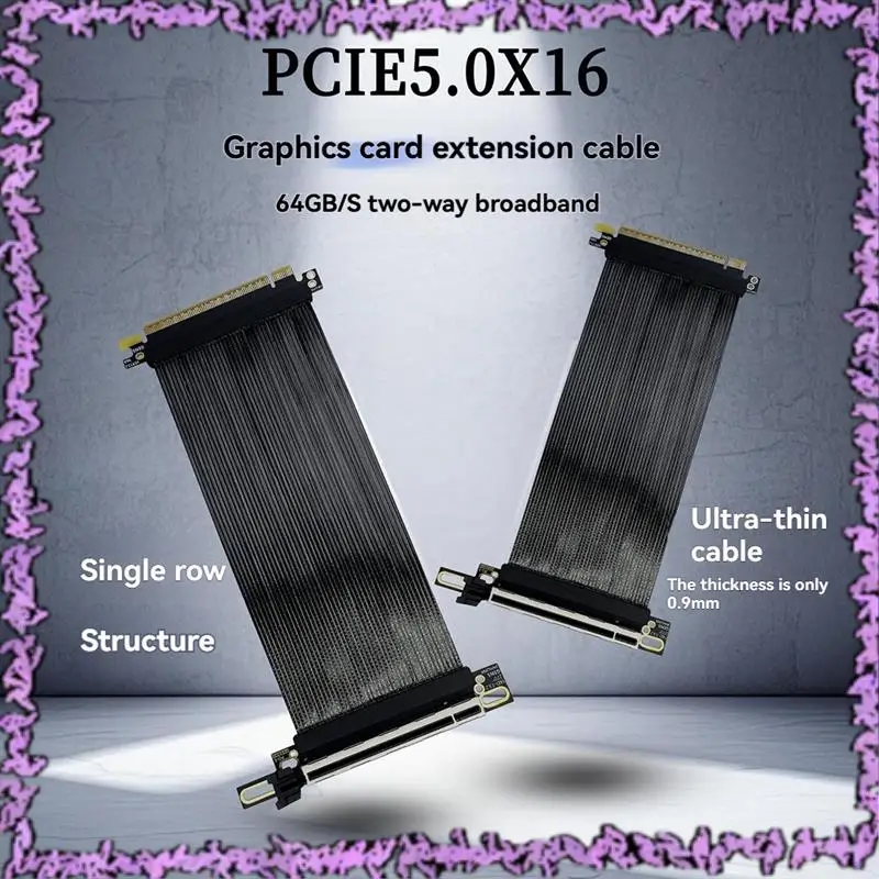 SCLL-Pcie 5.0 X16 Стояк кабеля для NZXT H1 270 ° Обратный прямоугольный посеребренный кабель GEN 5/4 64 ГБ/S Удлинительный кабель графического процессора 15 см
SCLL-Pcie 5.0 X16 Стояк кабеля для NZXT H1 270 ° Обратный прямоугольный посеребренный кабель GEN 5/4 64 ГБ/S Удлинительный кабель графического процессора 15 см