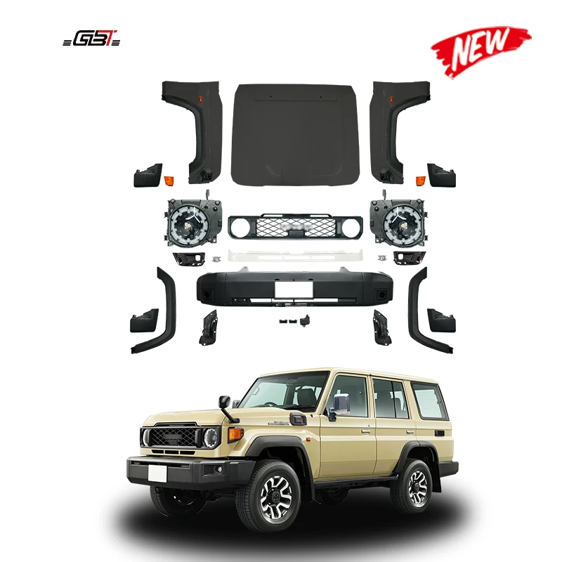 GBT New Arrival 2024 fj76 Front Bumper Headlight Upgrade Bodykit For 2002-2020 Toyota Land Cruiser 76 Series Accessories
GBT New Arrival 2024 fj76 Front Bumper Headlight Upgrade Bodykit For 2002-2020 Toyota Land Cruiser 76 Series Accessories