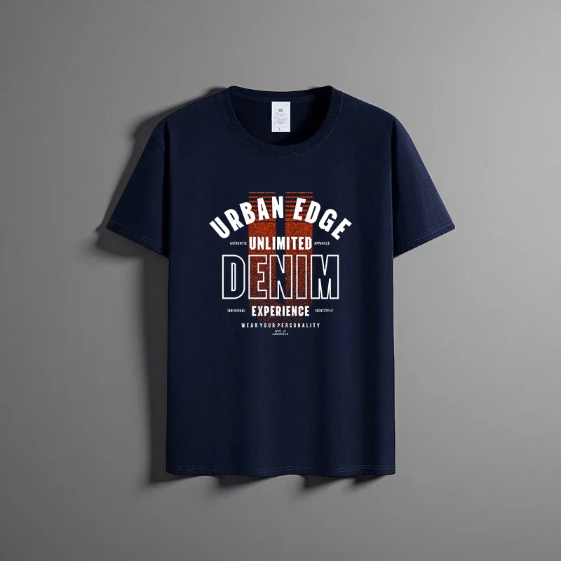Summer new unisex versatile pure cotton T-shirt fashionable casual round neck top breathable loose fit print short sleeved shirt
Summer new unisex versatile pure cotton T-shirt fashionable casual round neck top breathable loose fit print short sleeved shirt