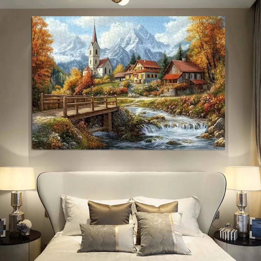 Mountain Forest Scenery with Cabins full drill diamond painting cross stitch kits Streams Capped Mountains 5D mosaic home decor
Mountain Forest Scenery with Cabins full drill diamond painting cross stitch kits Streams Capped Mountains 5D mosaic home decor