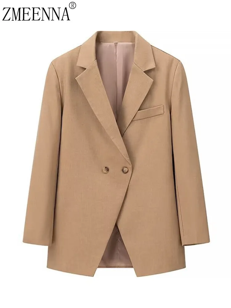 ZMEENNA Women's Double Breasted Notched Lapel Blazer Jacket Casual Loose Fit Long Sleeve Suit Coat With Pockets Stylish ZM3321
ZMEENNA Women's Double Breasted Notched Lapel Blazer Jacket Casual Loose Fit Long Sleeve Suit Coat With Pockets Stylish ZM3321