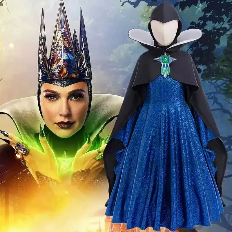 Movie Snow White Evil Queen Cosplay Costume Party Sequin Dress Cloak Clown Sets Queen Outfits Halloween Carnival Suit
Movie Snow White Evil Queen Cosplay Costume Party Sequin Dress Cloak Clown Sets Queen Outfits Halloween Carnival Suit
