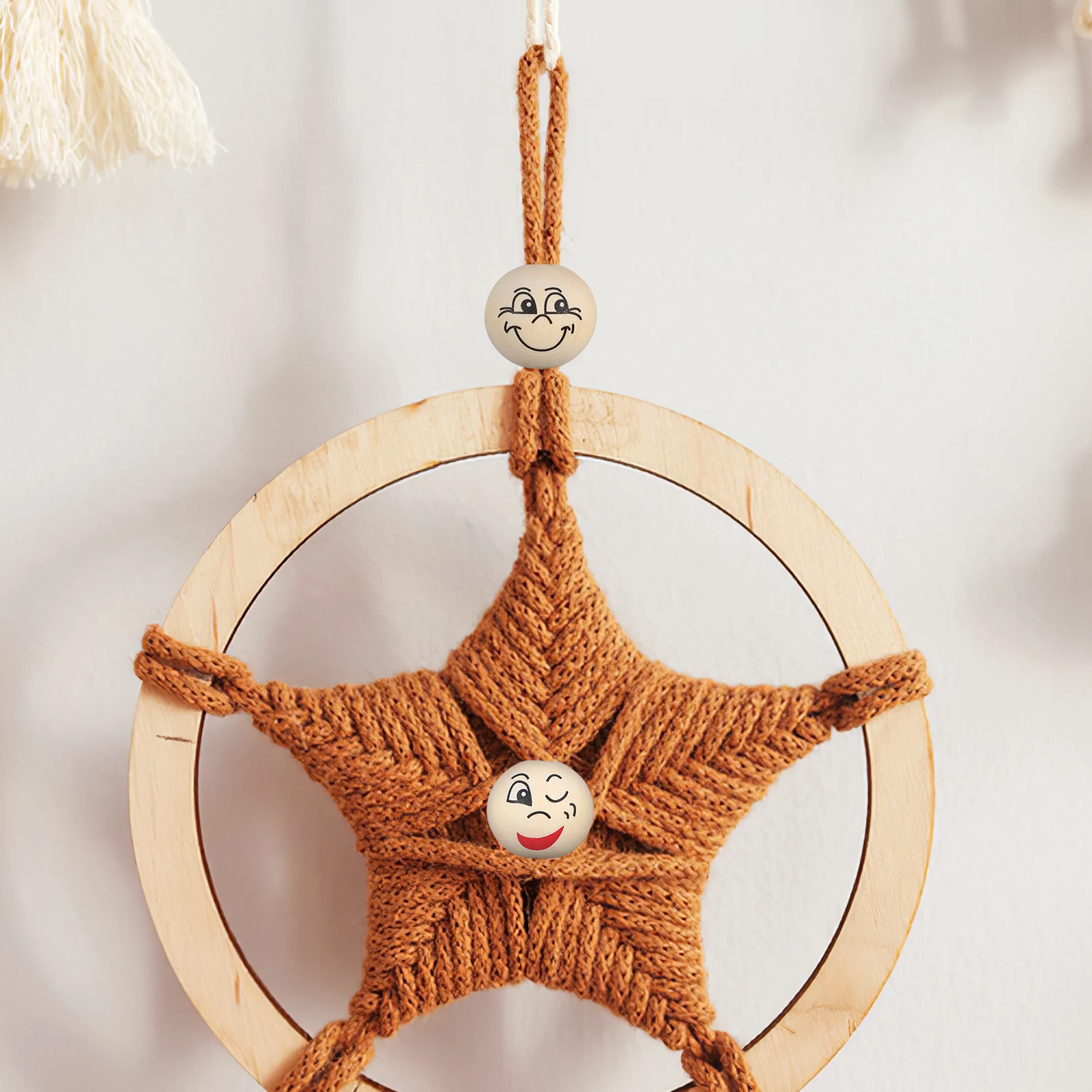 80pcs Smile Face Wooden Craft Bulk Wood With Large Holes Diy Round Spacer Beads For Jewelry Making Garland Decor Drilled Wood
80pcs Smile Face Wooden Craft Bulk Wood With Large Holes Diy Round Spacer Beads For Jewelry Making Garland Decor Drilled Wood