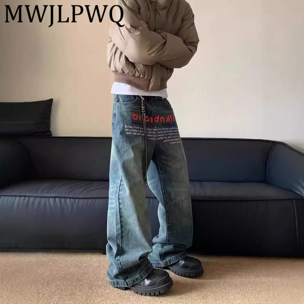 MWJLPWQ Модные джинсы с буквенным принтом в американском стиле для унисекс, свободные прямые широкие брюки в стиле хип-хоп, 11953
MWJLPWQ Модные джинсы с буквенным принтом в американском стиле для унисекс, свободные прямые широкие брюки в стиле хип-хоп, 11953