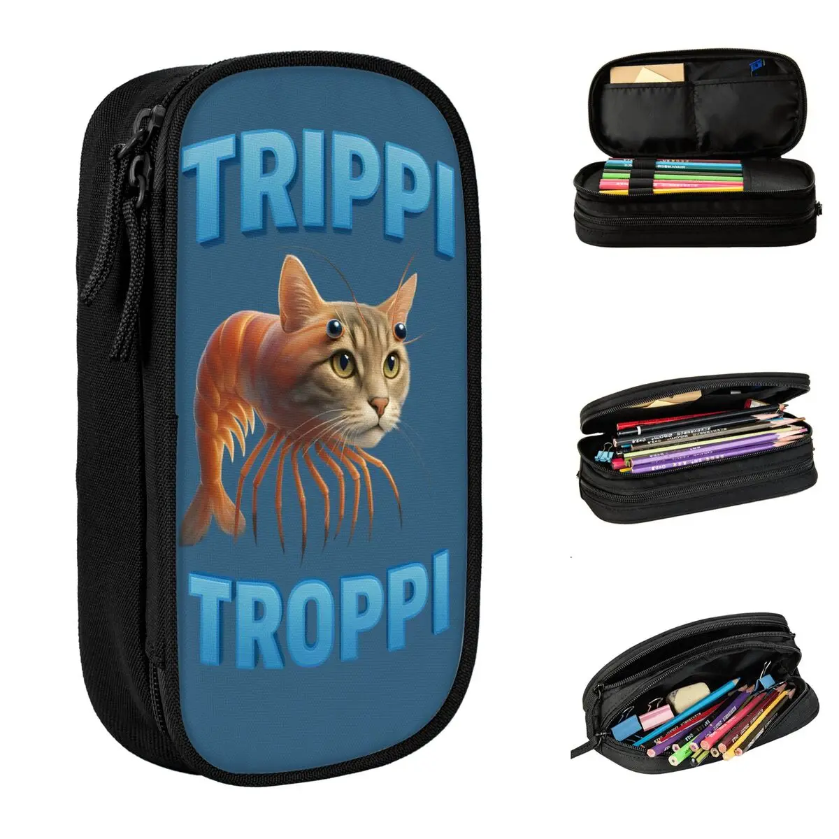 Trippi Troppi Pencil Case Italian Brainrot Portable Pencil Pouch Child Double Layer Cute School Pencil Cases Graphic Stationery
Trippi Troppi Pencil Case Italian Brainrot Portable Pencil Pouch Child Double Layer Cute School Pencil Cases Graphic Stationery