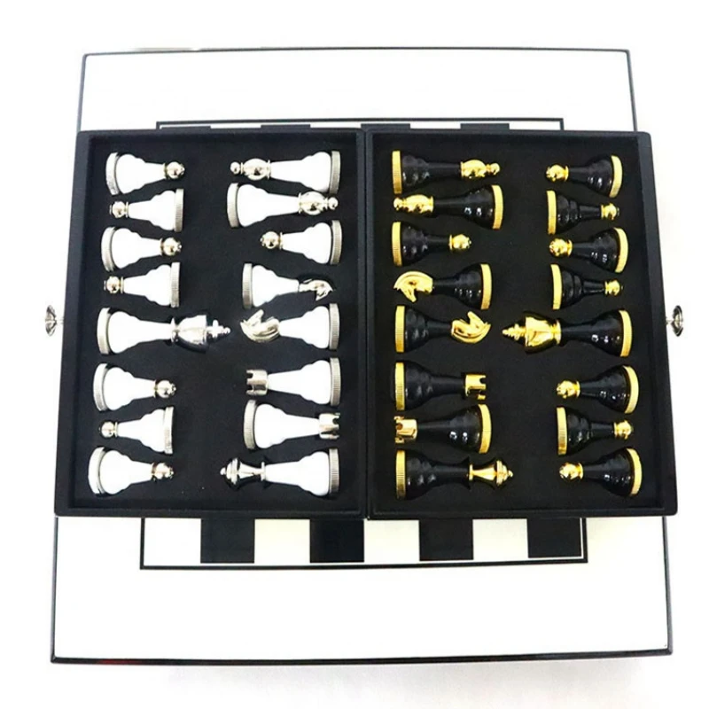 modern chess set alloy sets luxury India Pakistan folding magnetic chess board travel chess accessories
modern chess set alloy sets luxury India Pakistan folding magnetic chess board travel chess accessories