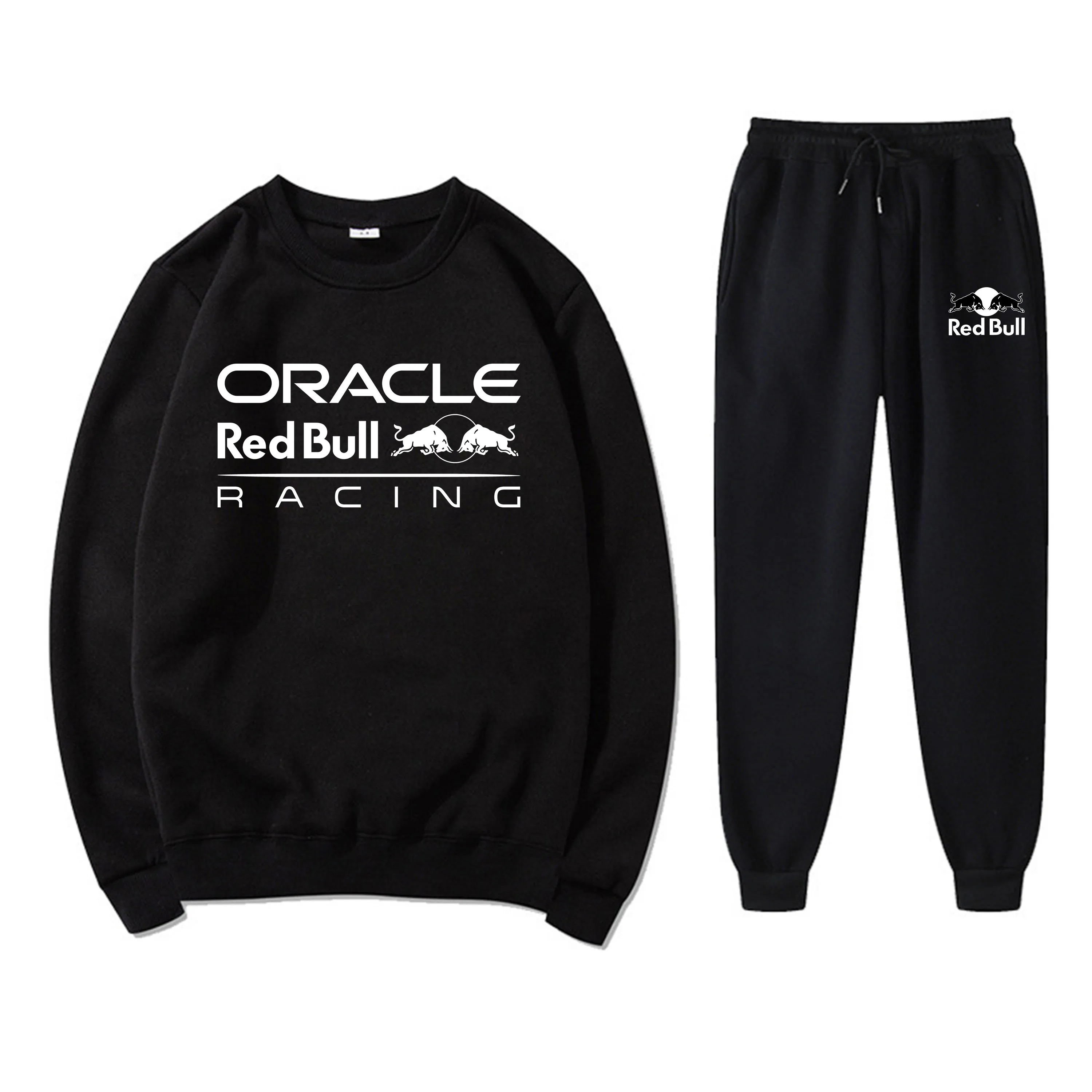 Autumn and Winter Red Bull Racing Round Neck Velvet Men's and Women's Hoodie+Pants Set Outdoor Sports Couple Loose Hoodie Set
Autumn and Winter Red Bull Racing Round Neck Velvet Men's and Women's Hoodie+Pants Set Outdoor Sports Couple Loose Hoodie Set