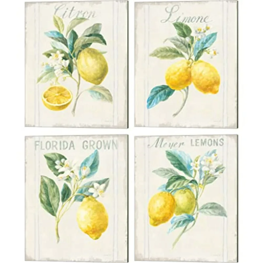 Набор из 4 холстов Floursack Lemon v2 от Danhui Nai, 8x10 дюймов каждый, для кухни, желтый, современный декор
Набор из 4 холстов Floursack Lemon v2 от Danhui Nai, 8x10 дюймов каждый, для кухни, желтый, современный декор
