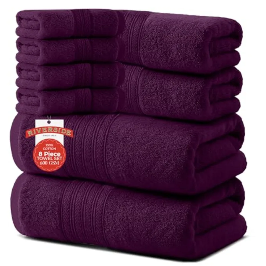 Pack of 8 s, 2 Large Bath, 2 Hand, 4 Face Washcloths, 100% Cotton Hotel Quality, Super Soft, Quick Dry, Highly Absorbent Perfec
Pack of 8 s, 2 Large Bath, 2 Hand, 4 Face Washcloths, 100% Cotton Hotel Quality, Super Soft, Quick Dry, Highly Absorbent Perfec