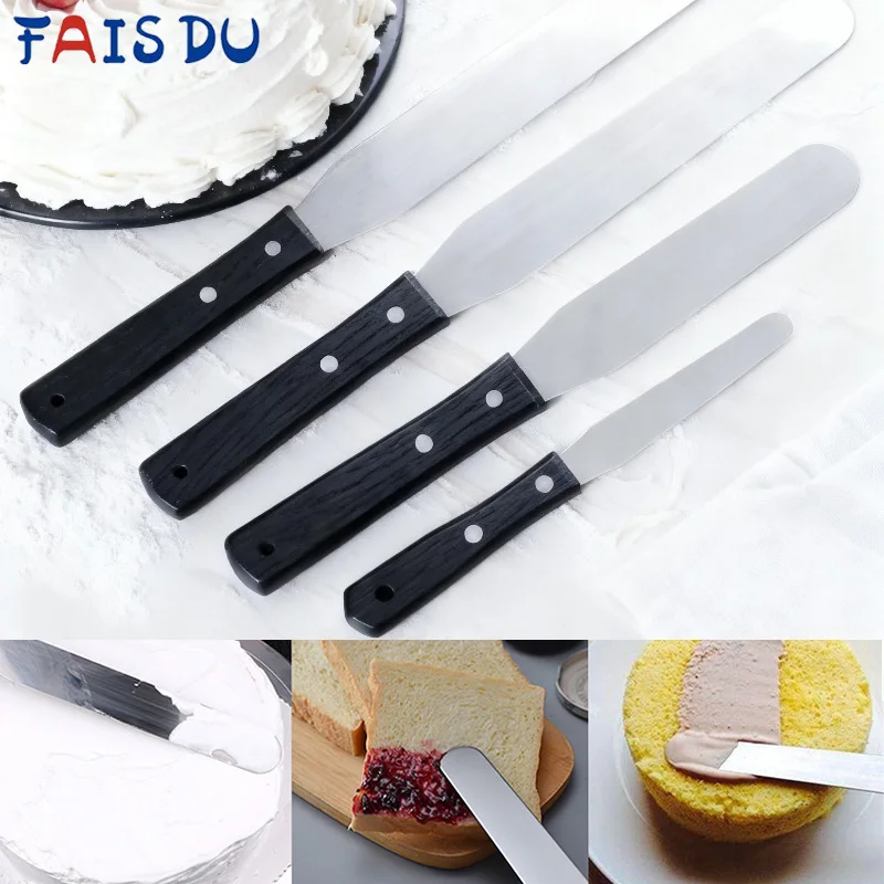 4PCS Straight&Offset Cake Icing Spatula Set 4” 6” 8” 10” Stainless Steel Cake Decorating Frosting Spatula with Wooden Handle
4PCS Straight&Offset Cake Icing Spatula Set 4” 6” 8” 10” Stainless Steel Cake Decorating Frosting Spatula with Wooden Handle