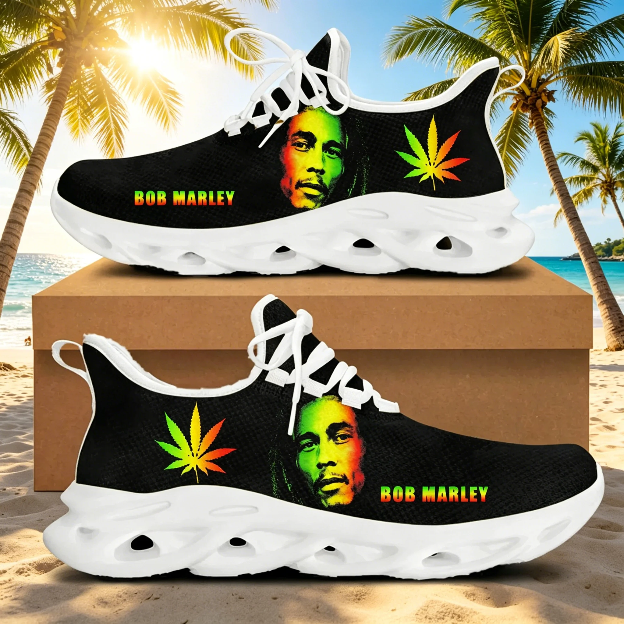Bob Marley Music Theme Blade Sneakers Colorful Rasta Design Cushion Sole Unisex Street Shoes
Bob Marley Music Theme Blade Sneakers Colorful Rasta Design Cushion Sole Unisex Street Shoes