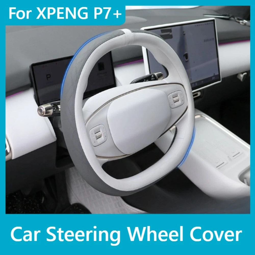 For XPENG P7+ Car PU Leather Steering Wheel Cover Fully Wrap Non-slip Wearproof Car Interior Accessories
For XPENG P7+ Car PU Leather Steering Wheel Cover Fully Wrap Non-slip Wearproof Car Interior Accessories
