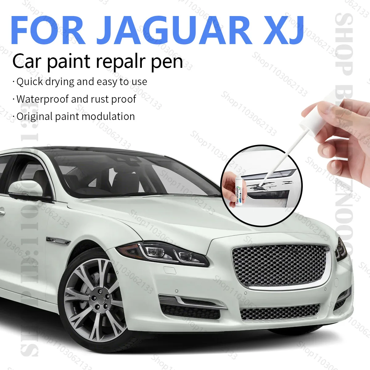Ручка для ремонта автомобильной краски, средство для удаления царапин, автоаксессуары «сделай сам», черный, белый, красный для Jaguar XJ 2003-2025 X350 X358 X260
Ручка для ремонта автомобильной краски, средство для удаления царапин, автоаксессуары «сделай сам», черный, белый, красный для Jaguar XJ 2003-2025 X350 X358 X260