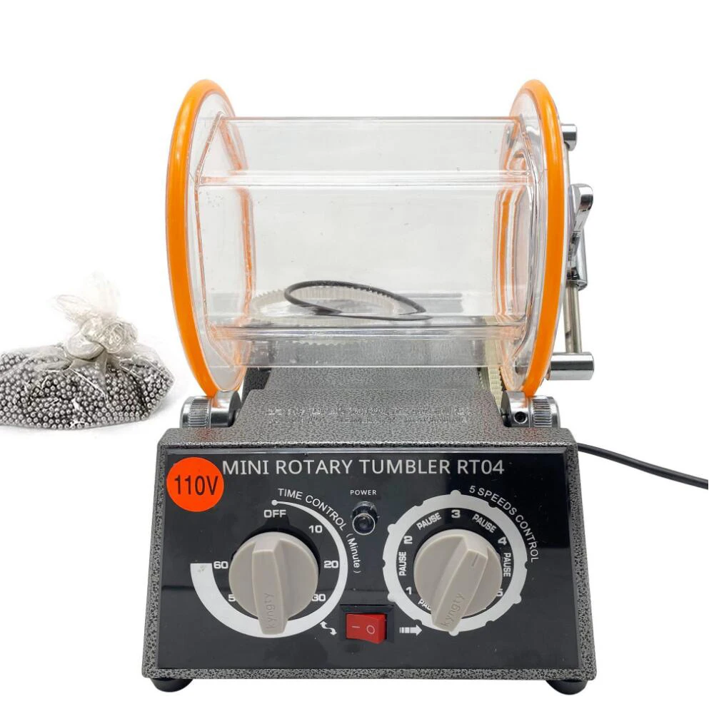 Rotary Tumbler Jewelry Polisher Surface Finisher Polishing 3KG Finishing Machine Drum polish with steel ball bead
Rotary Tumbler Jewelry Polisher Surface Finisher Polishing 3KG Finishing Machine Drum polish with steel ball bead