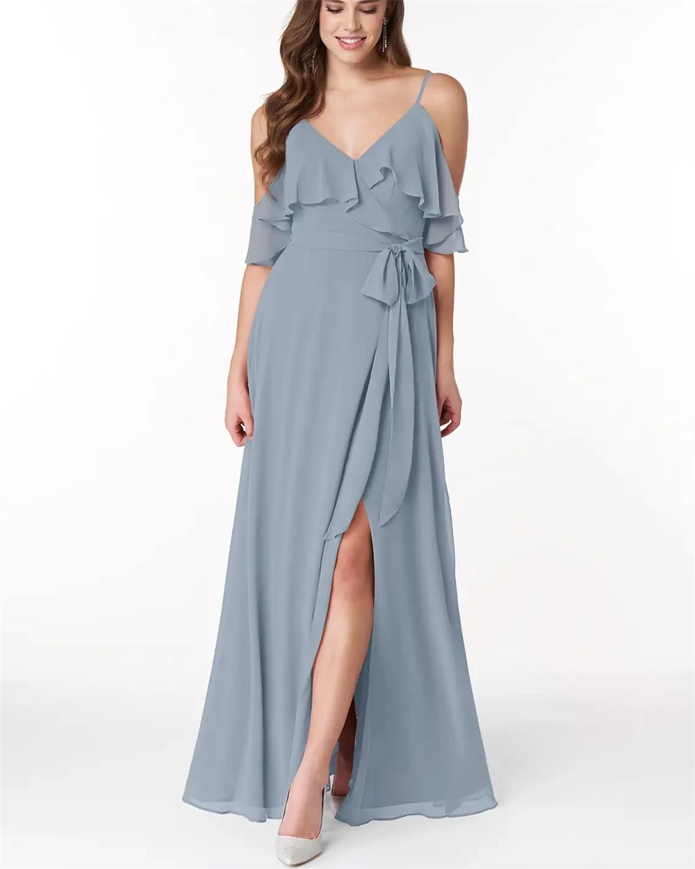 Customized Exquisite Chiffon Evening Dress Modern V-Neck Celebrity Gowns Classic Sweep Train Backless Open Back Prom Dress
Customized Exquisite Chiffon Evening Dress Modern V-Neck Celebrity Gowns Classic Sweep Train Backless Open Back Prom Dress