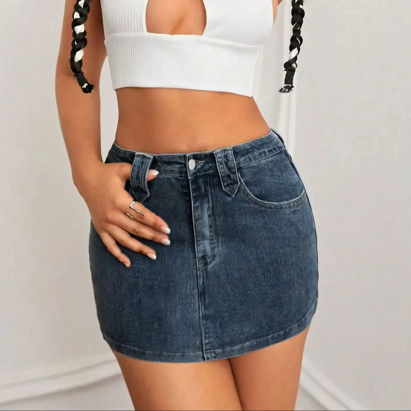 Hot y2k High Waist Denim Mini Skirt Women Sexy Washed Retro Slimming Versatile Anti-Light Tight Fit Half-length Skirt Bestseller
Hot y2k High Waist Denim Mini Skirt Women Sexy Washed Retro Slimming Versatile Anti-Light Tight Fit Half-length Skirt Bestseller