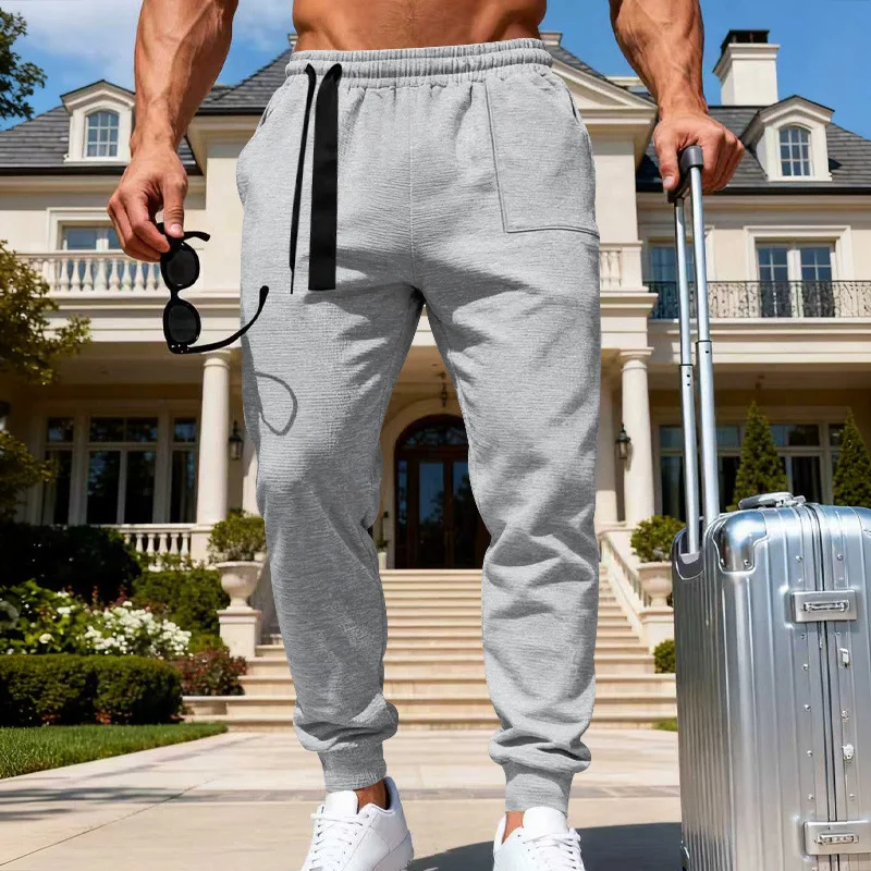 Cross-border four-season men's loose waffle casual sports hip-hop trend breathable sweatpants
Cross-border four-season men's loose waffle casual sports hip-hop trend breathable sweatpants