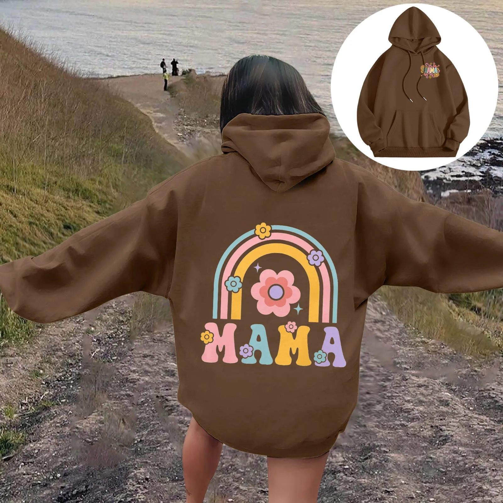 Women's Mama Sweatshirt Rainbow Print Hoodies Long Sleeved Long Oversized Sweatshirts Women Oversize Hoodies Sweatshirt Women
Women's Mama Sweatshirt Rainbow Print Hoodies Long Sleeved Long Oversized Sweatshirts Women Oversize Hoodies Sweatshirt Women