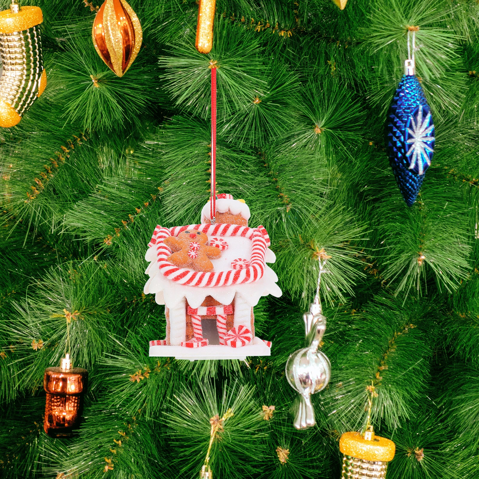 Christmas Gingerbread House Ornament LED Light Small Clay Hanging House for Holiday Tree Decorations Clay Christmas Decorations
Christmas Gingerbread House Ornament LED Light Small Clay Hanging House for Holiday Tree Decorations Clay Christmas Decorations