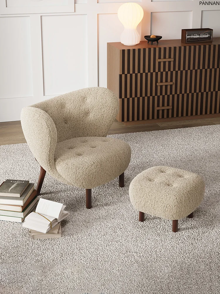 Medieval single sofa chair retro casual solid wood lamb wool Internet celebrity homestay lazy stool
Medieval single sofa chair retro casual solid wood lamb wool Internet celebrity homestay lazy stool