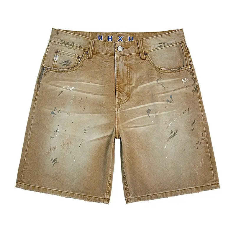 JXN 2050 High-end summer new splash ink work shorts men's loose splicing cotton straight five trousers American casual
JXN 2050 High-end summer new splash ink work shorts men's loose splicing cotton straight five trousers American casual