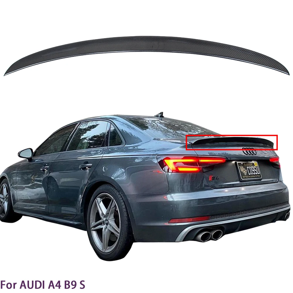 For AUDI A4 S4 B9 B9.5 Sedan S Style Carbon Fiber Rear Spoiler Trunk Wing 2016-2023
For AUDI A4 S4 B9 B9.5 Sedan S Style Carbon Fiber Rear Spoiler Trunk Wing 2016-2023