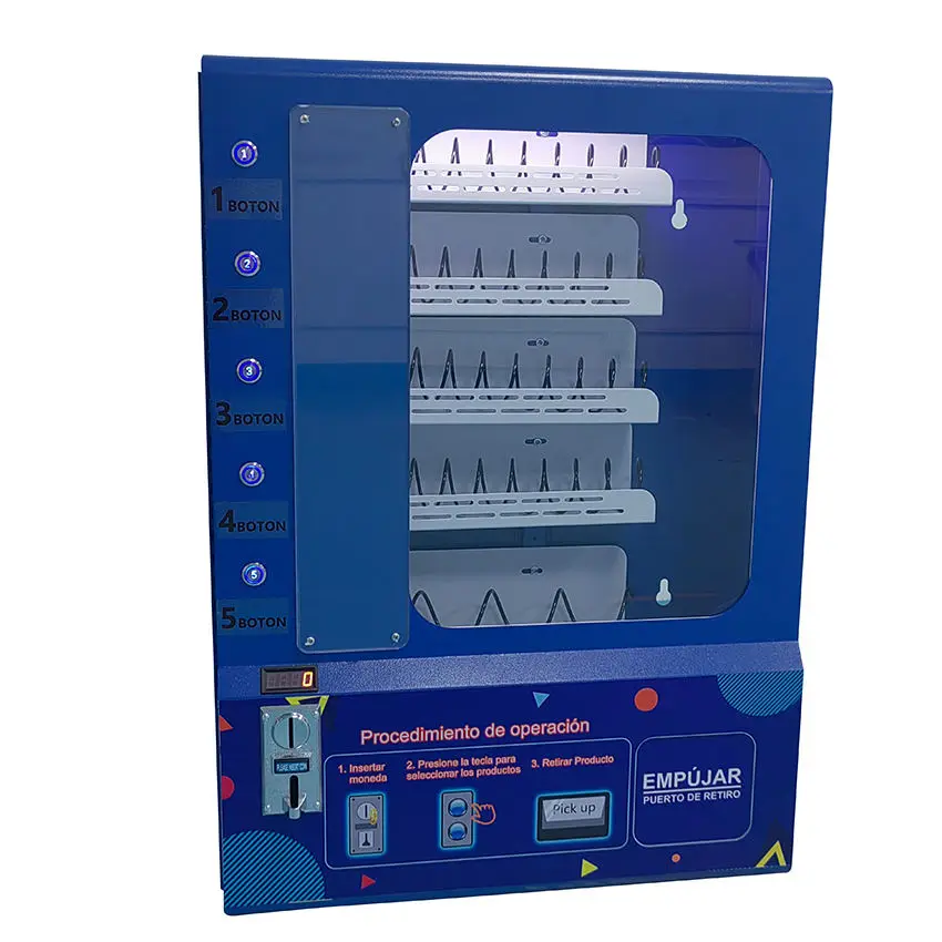 Factory Supply 10 Springs Food Beverage Cigarette 24-Hour Coin and Bill Operated Mini Wall Mounted Vending Machine
Factory Supply 10 Springs Food Beverage Cigarette 24-Hour Coin and Bill Operated Mini Wall Mounted Vending Machine