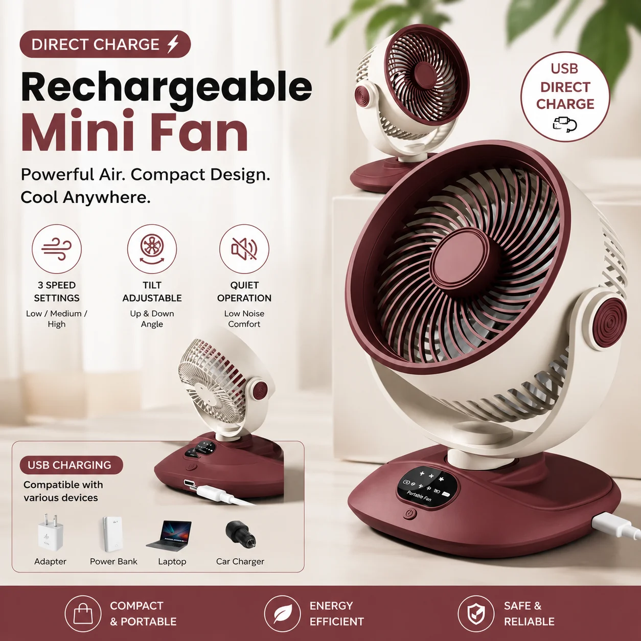 2026 desktop long battery life usb portable LED digital display desktop fan shaking head dormitory circulation fan
2026 desktop long battery life usb portable LED digital display desktop fan shaking head dormitory circulation fan