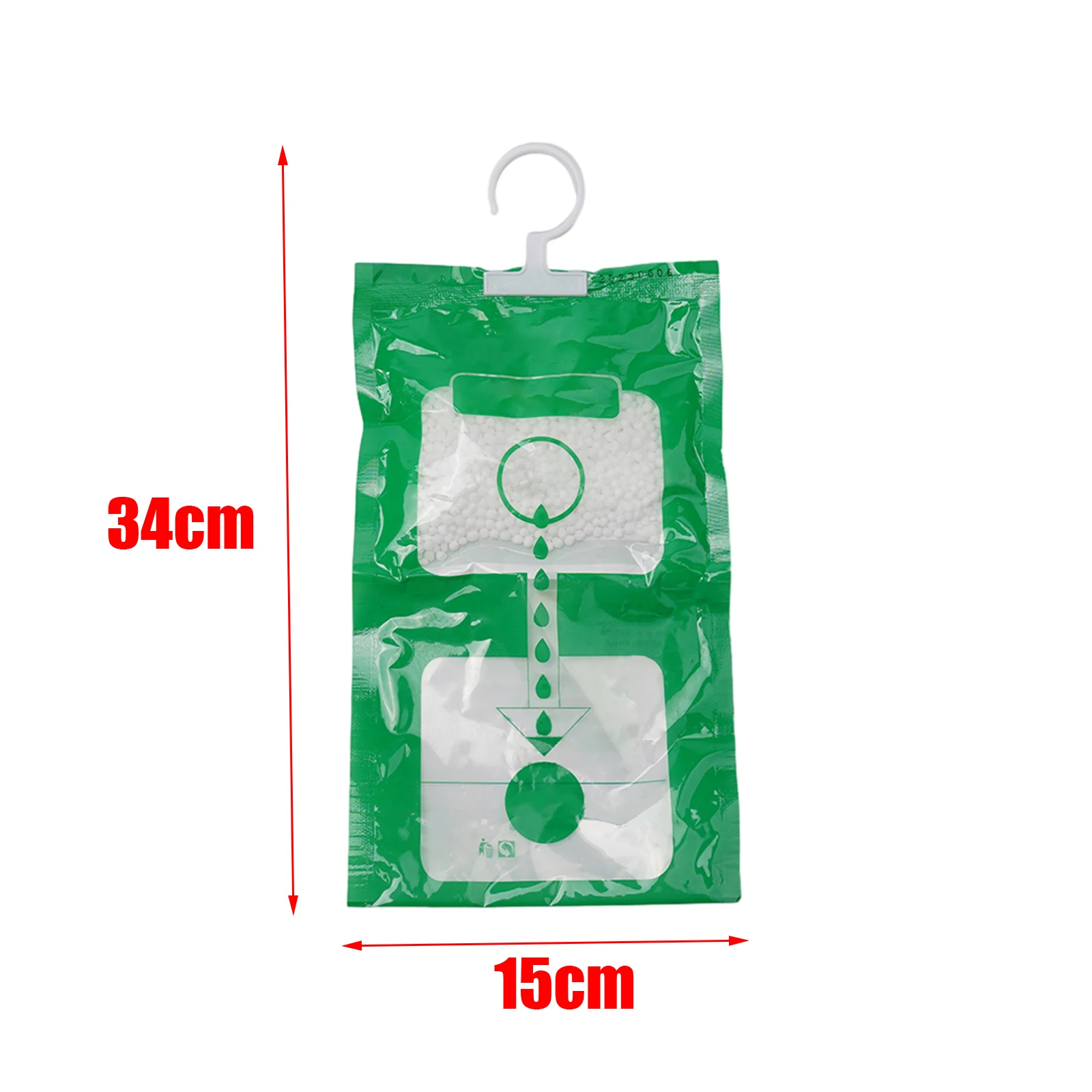 1/5pcs Green + White Hangable Dehumidifier Bag Strong Hygroscopic Effect Wardrobe Drying Bag Practical Household Supplies
1/5pcs Green + White Hangable Dehumidifier Bag Strong Hygroscopic Effect Wardrobe Drying Bag Practical Household Supplies