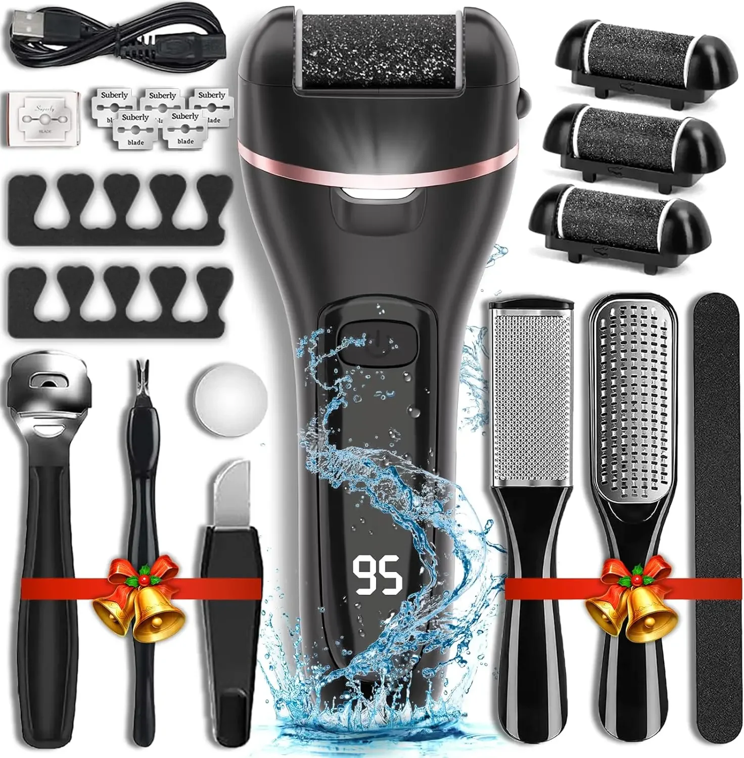 Electric Callus Remover Professional Foot File Grinder Pedicure Machine Rechargeable Heel Cracked Dead Skin Scrubber 3 Heads Toe
Electric Callus Remover Professional Foot File Grinder Pedicure Machine Rechargeable Heel Cracked Dead Skin Scrubber 3 Heads Toe