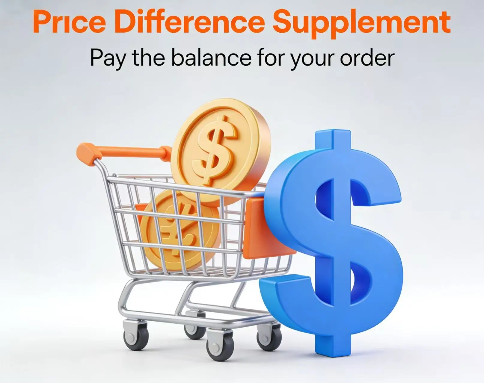 Shipping cost difference Price difference compensation for goods
Shipping cost difference Price difference compensation for goods