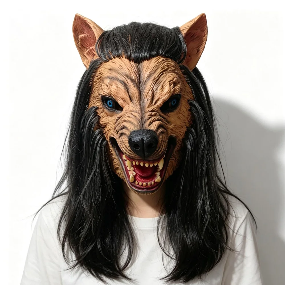 Horror Werewolf Mask Cosplay Animal Beast Wolf Full Face Latex Masks Carnival Dress Up Halloween Party Costume Props
Horror Werewolf Mask Cosplay Animal Beast Wolf Full Face Latex Masks Carnival Dress Up Halloween Party Costume Props