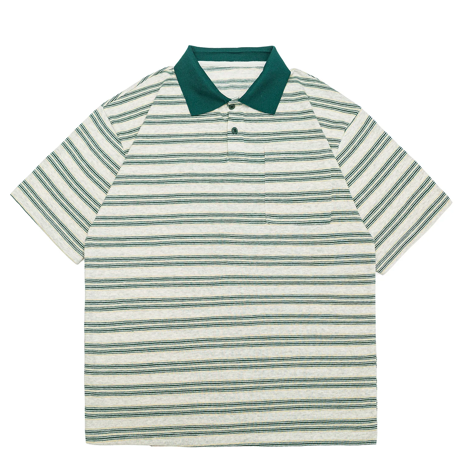Summer Japanese Retro Amikaji Washed Striped Short Sleeved Polo Shirt for Men and Women Loose Workwear Half Sleeved Sea Soul Tee
Summer Japanese Retro Amikaji Washed Striped Short Sleeved Polo Shirt for Men and Women Loose Workwear Half Sleeved Sea Soul Tee