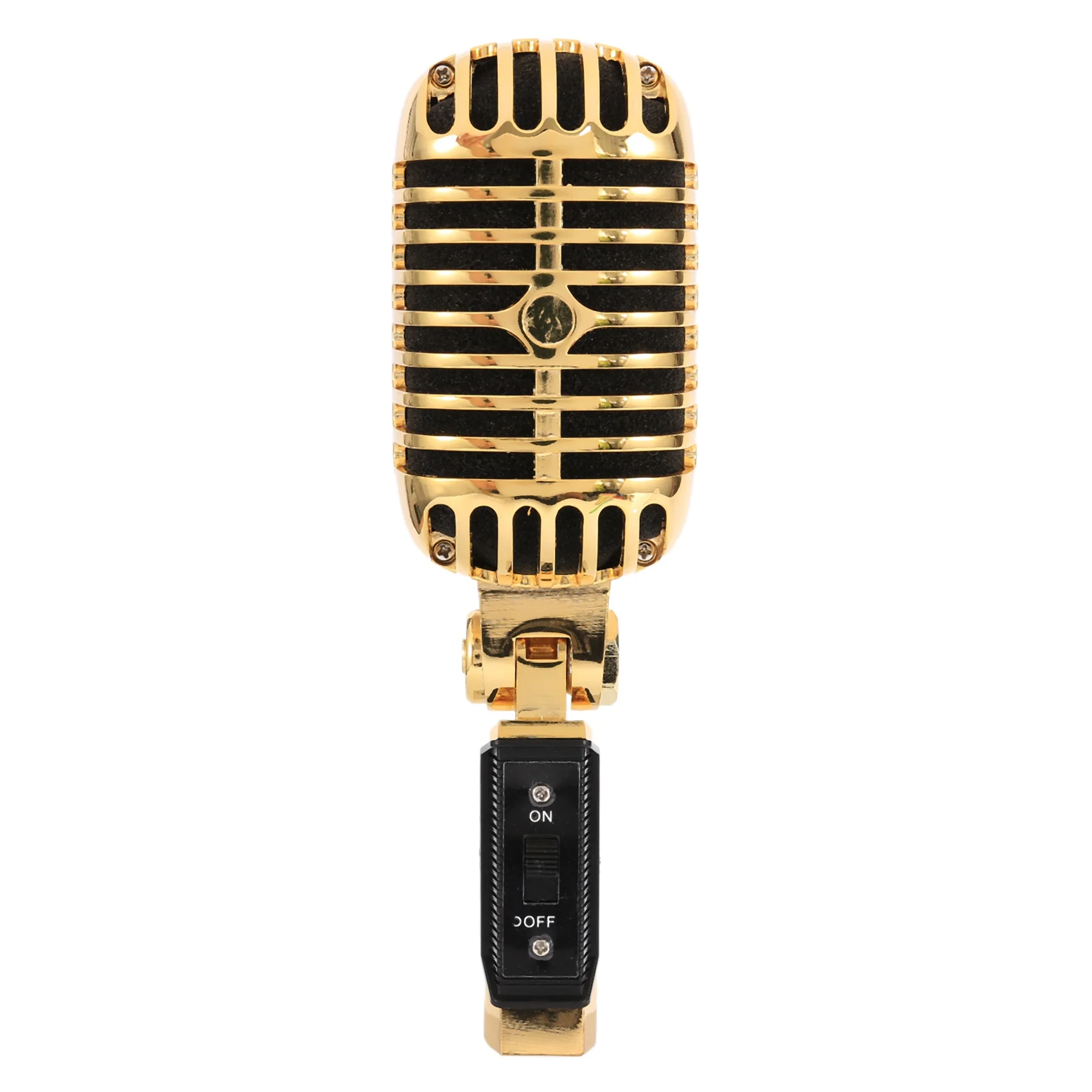 N93R Professional Wired Vintage Classic Microphone Dynamic Vocal Mic Microphone for Live Performance Karaoke(Gold)
N93R Professional Wired Vintage Classic Microphone Dynamic Vocal Mic Microphone for Live Performance Karaoke(Gold)