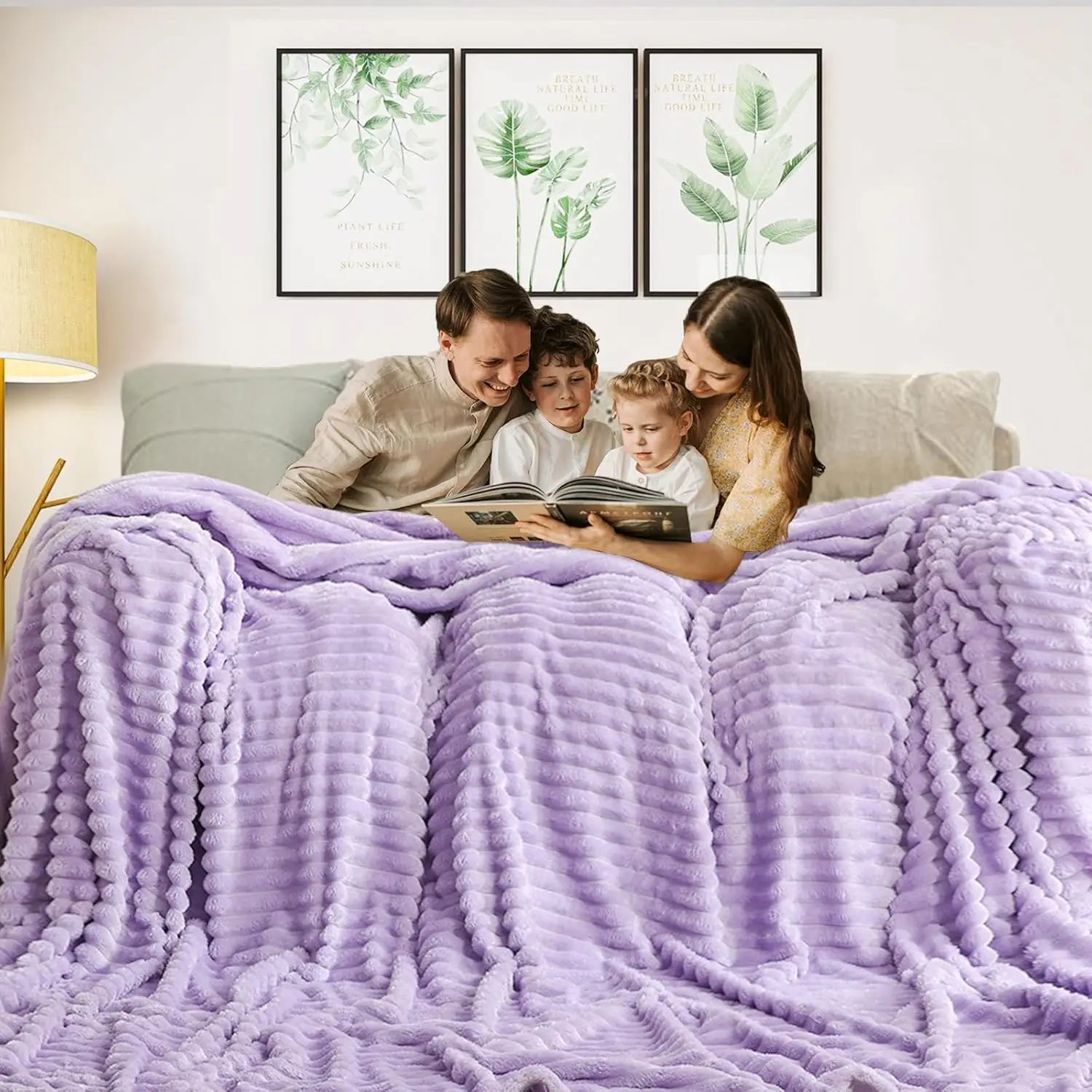 Solid Oversized Flannel Fleece Blanket (120X120 Hes, Lilac) Cozy Throw Blankets For Couch Sofa And Bed, King Size 10'X10 Super
Solid Oversized Flannel Fleece Blanket (120X120 Hes, Lilac) Cozy Throw Blankets For Couch Sofa And Bed, King Size 10'X10 Super