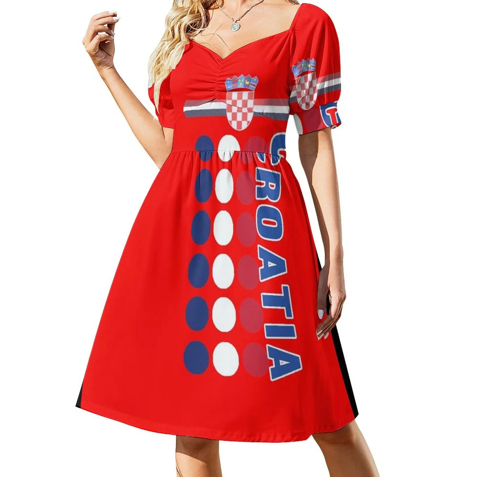 Croatian National Deluxe Flag Dots Jersey Style Short-Sleeved Dress summer women's dress 2025 evening dresses women
Croatian National Deluxe Flag Dots Jersey Style Short-Sleeved Dress summer women's dress 2025 evening dresses women