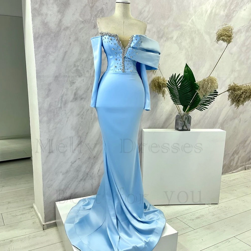 Full Sleeve Mermaid V Neck Evening Dresses for Women Beading 2024 Summer Prom Gowns Zipper Back Satin Robe De Soirée
Full Sleeve Mermaid V Neck Evening Dresses for Women Beading 2024 Summer Prom Gowns Zipper Back Satin Robe De Soirée