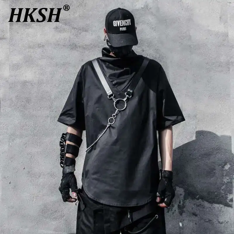 HKSH Summer New Men's Tide Dark Style Personalized Stand Collar Short Sleeve T-shirt Niche Design Japanese Thin Chic Tops HK2598
HKSH Summer New Men's Tide Dark Style Personalized Stand Collar Short Sleeve T-shirt Niche Design Japanese Thin Chic Tops HK2598